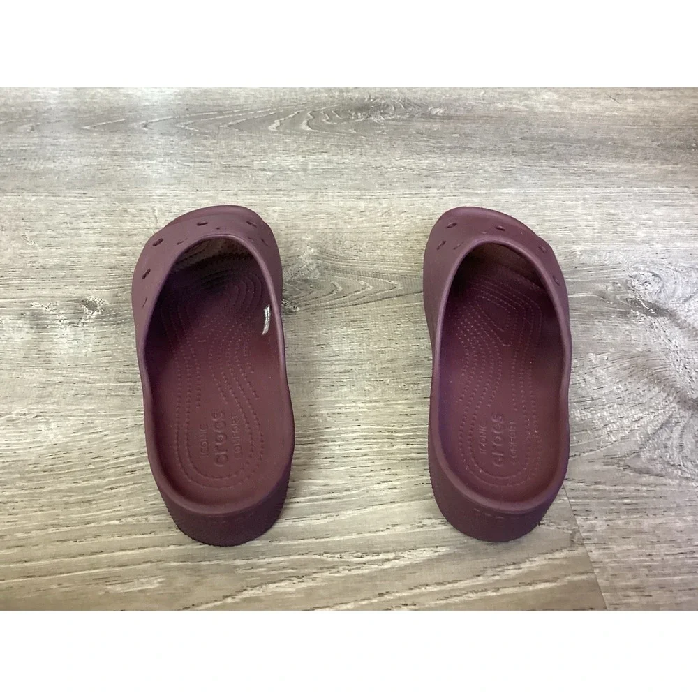 Crocs Womens Size 10 Classic Platform Slide Sandals Iconic Comfort Shoes